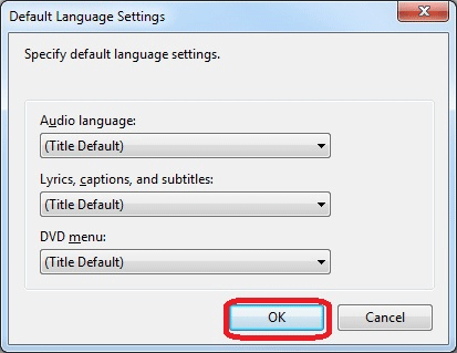 Default Language Settings